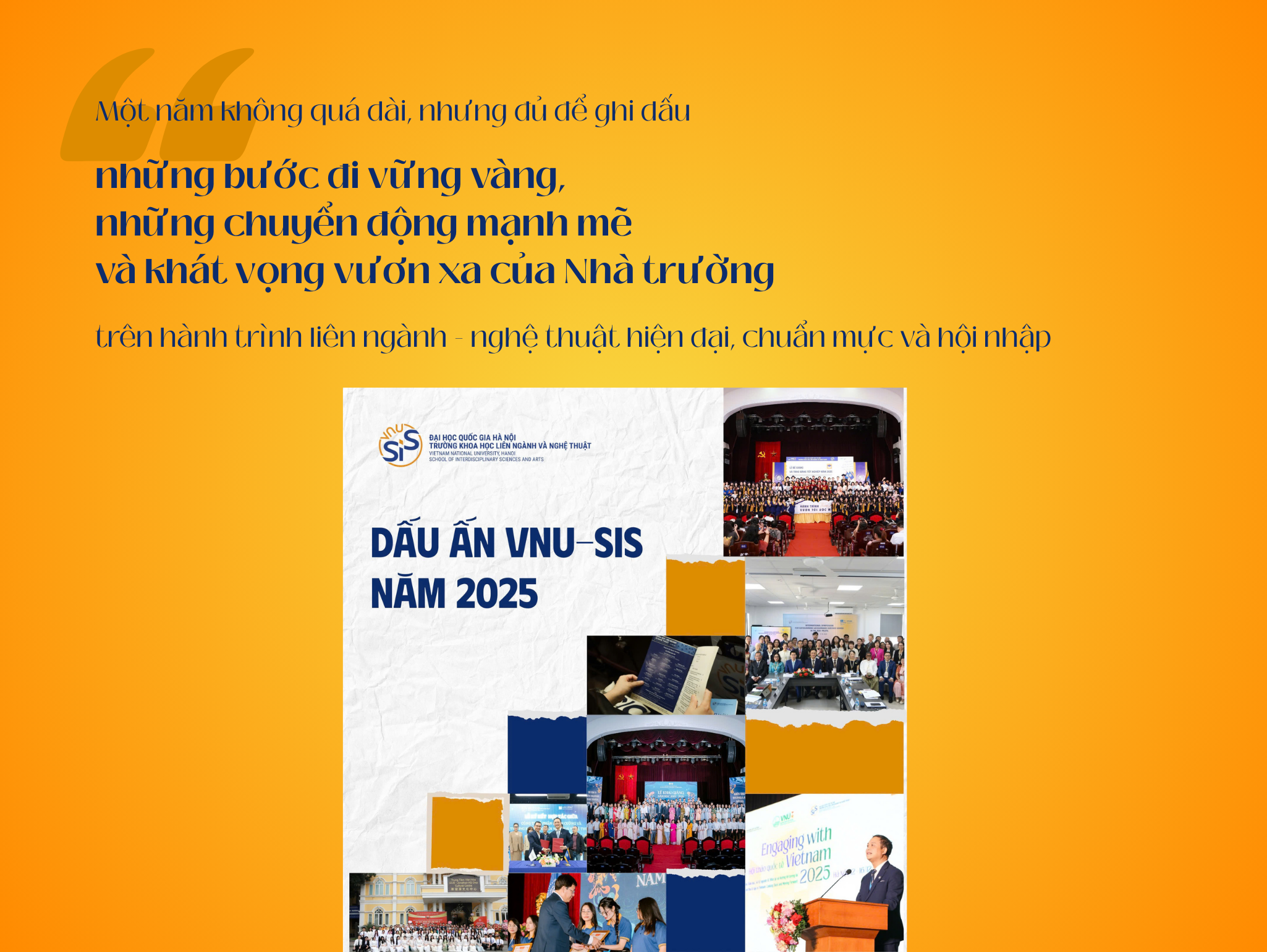 Thành tựu tiêu biểu của Trường khoa học liên ngành và Nghệ thuật năm 2025